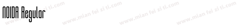 NOIDA Regular字体转换